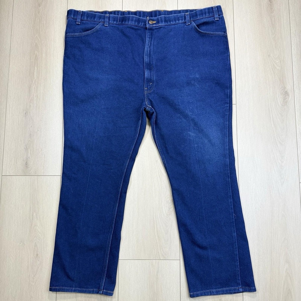 VTG Levi's USA Made Blue Denim Jeans W54 L32‎ 80s 90s Skosh More Room Relaxed